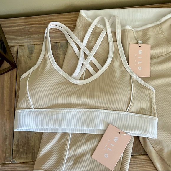 Wilo the Label Tan Shorts & Sports Bra Set ☀️ - Picture 2 of 10